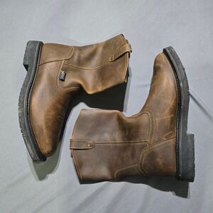 Hytest Western Metatarsal Steel Toe Wellington Boots Men 14 EW Leather